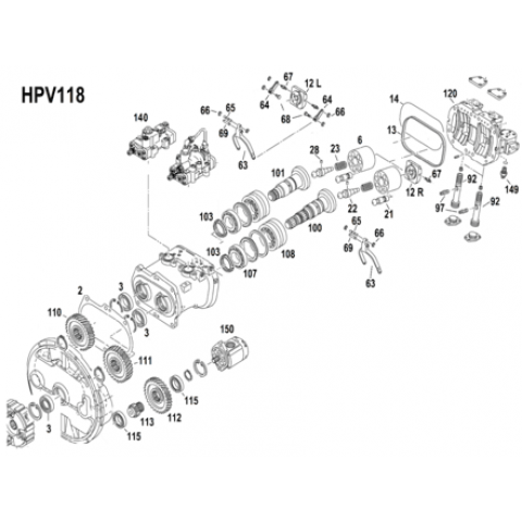 Сервопоршень HPV118