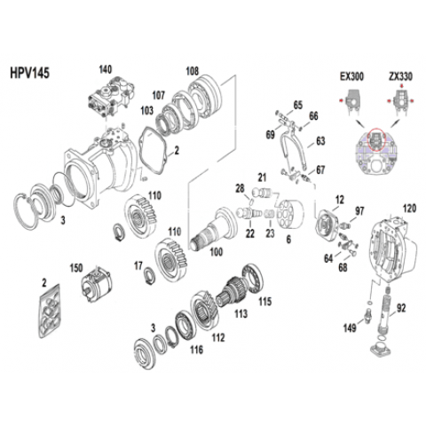 Блок цилиндров HPV145